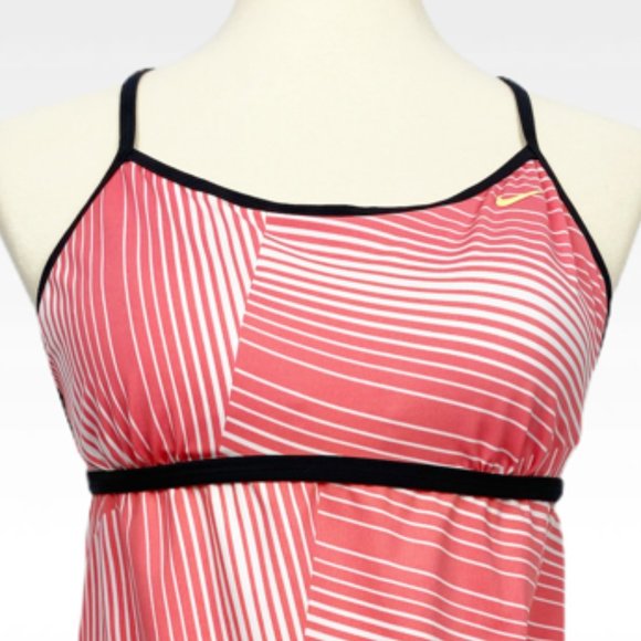 Nike Swim Striped Racerback Tankini Top - Picture 2 of 10